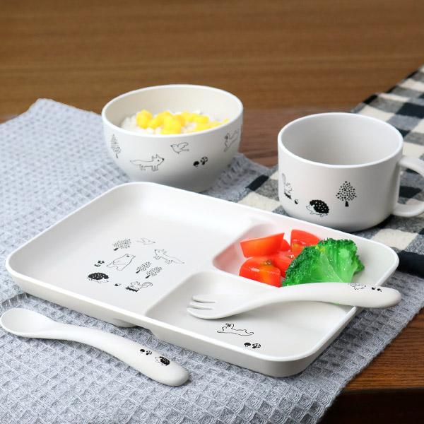 ランチプレート 子供用 15cm 森の仲間たち 子供用食器 プラスチック