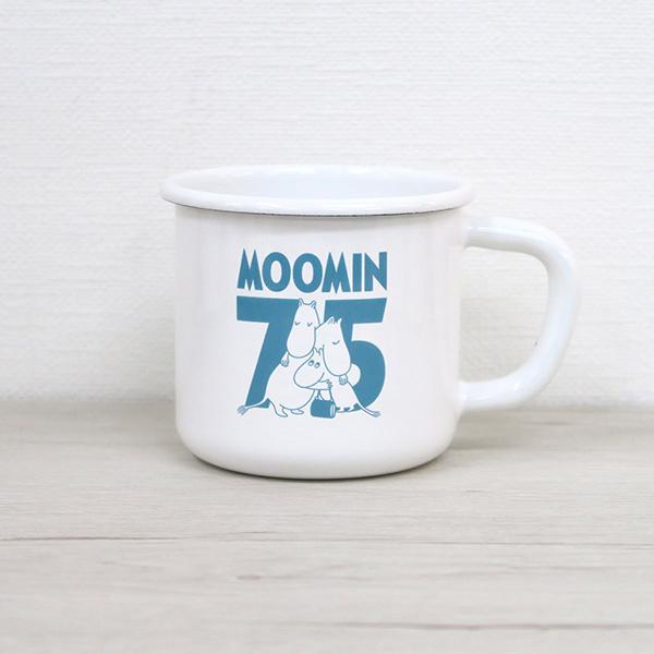 【けい】ムーミン 75周年刻印 マグカップ 4個 MOOMIN（ムーミン） マグカップ 380ml 75周年限定 ホーロー製 コップ
