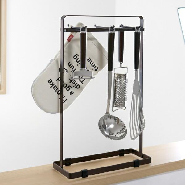 キッチンツールスタンド 置き型 ツールフック Haganege 炭素鋼 （ キッチンツール立て カトラリースタンド キッチン収納 キッチン