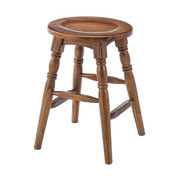 アンティーク調スツール2個セット