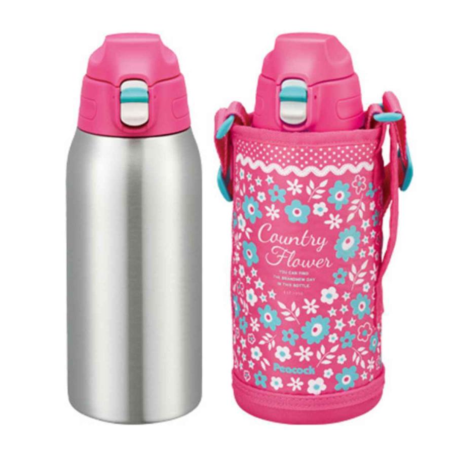 ピーコック魔法瓶工業 水筒 800ml ワンタッチ ステンレス 直飲み