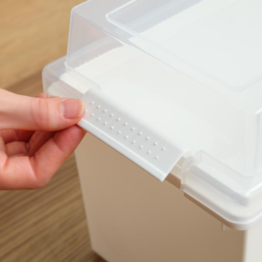 Like-it 収納ボックス 積み重ねても中身が見える 幅36×奥行18×高