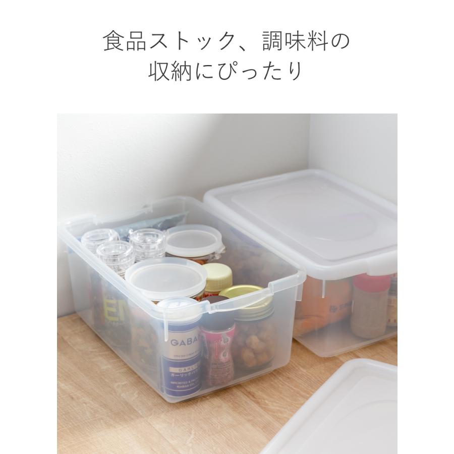 サンコープラスチック 収納ケース 幅22.7×奥行32.7×高さ14.7cm
