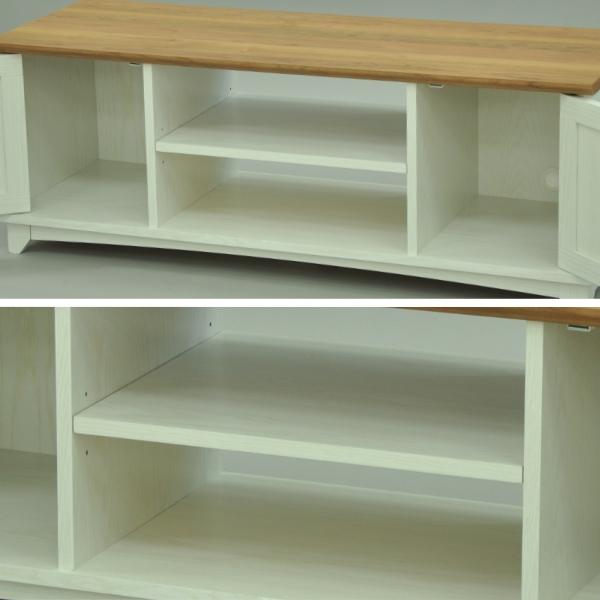 テレビ台 ローボード フレンチカントリー 白家具 Charlotte 幅117cm