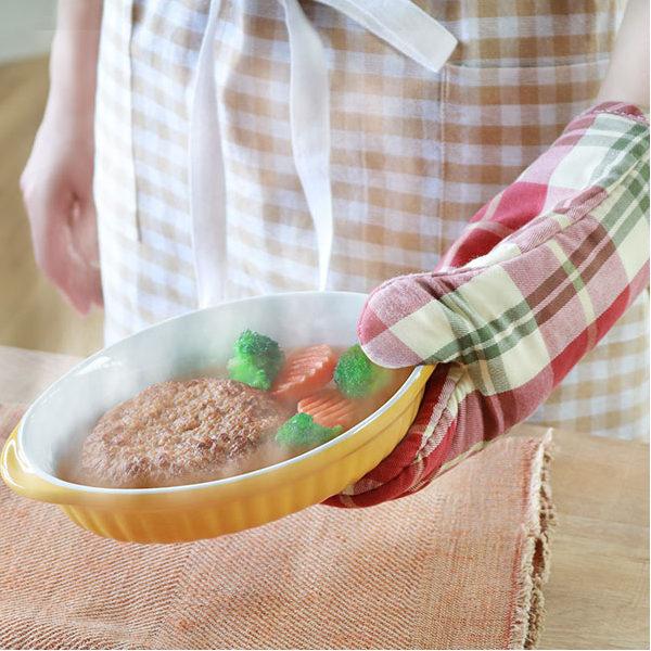 TORUNE（トルネ） キッチンミトン 鍋つかみ 布製 ブロックチェック柄