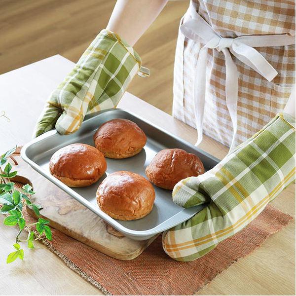 TORUNE（トルネ） キッチンミトン 鍋つかみ 布製 ブロックチェック柄