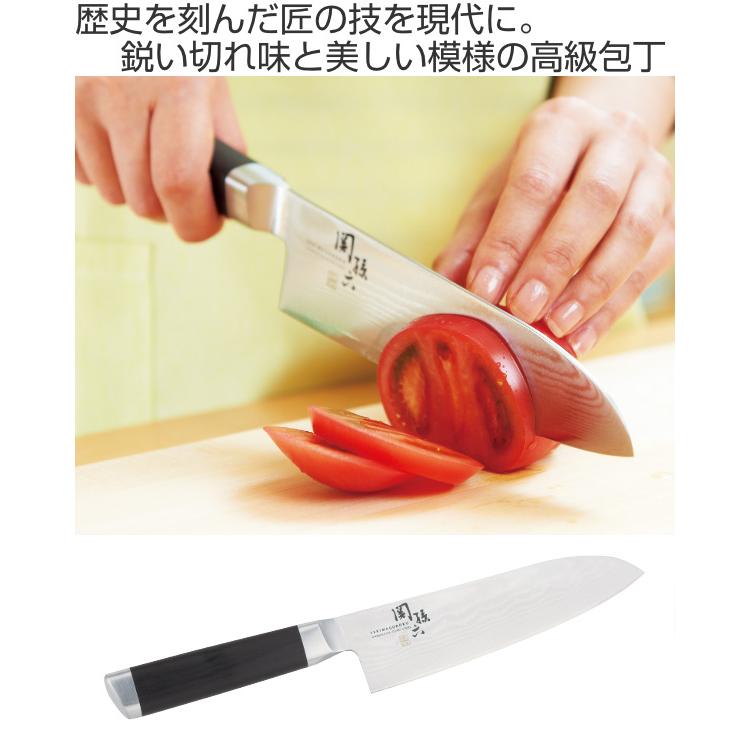 包丁 三徳包丁 ダマスカス 関孫六 刃渡り 165mm 和包丁 料理包丁 ほうちょう おすすめ リビングート Paypayモール店 通販 Paypayモール