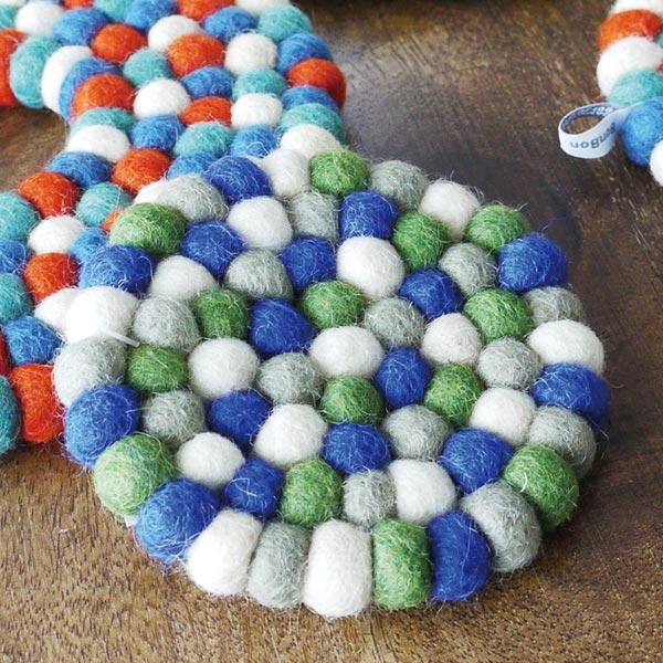 SEVENTEEN ボンボンイ フェルト コースター 新品 未開封 コースター ウール 11cm ボンボン BonBon ミックス （ フェルト