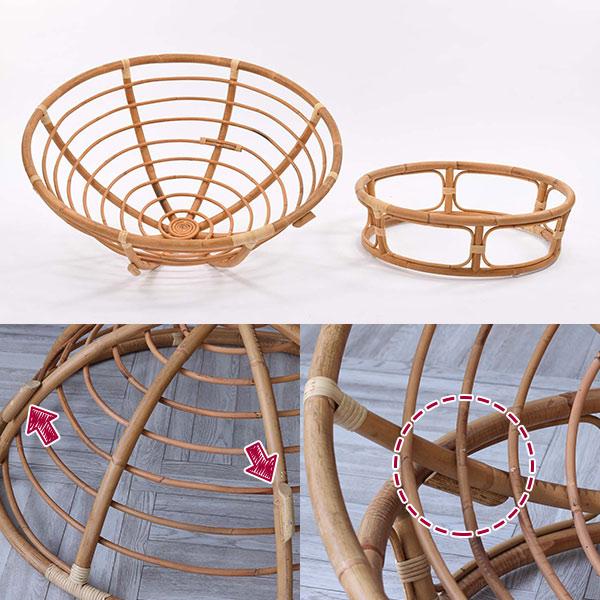 □在庫限り・入荷なし□ 籐 パパサンチェア パラボラチェア ラタン