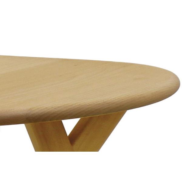 サイドテーブル 幅60cm 木製 天然木 無垢材 テーブル 扇形 ソファ