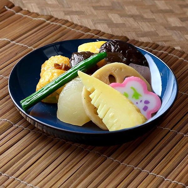 プレート 16cm 藍彩 プラスチック 皿 深皿 食器 山中塗り 日本製 （ 食