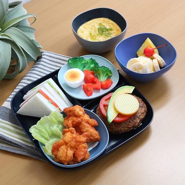 汁椀 11cm SoLow Diner グレー＆ダークグレー 大人用 皿 食器 お椀 プラスチック 日本製 （ 食洗機対応 電子レンジ対応 ボウル 角 ）｜livingut｜06