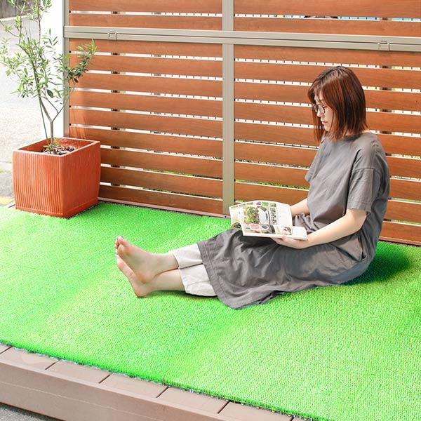 人工芝 ジョイント 30×30cm 10枚 やわらかターフ 日本製 （ 芝生マット