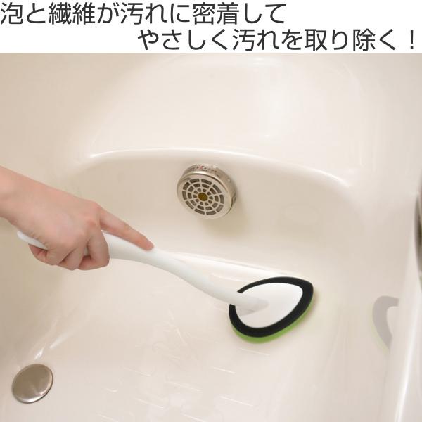 バスクリーナー 浴室洗い スポンジ 柄付き お風呂 お風呂掃除 浴室 浴槽 クリーナー バススポンジ 掃除 そうじ 清掃 リビングート Paypayモール店 通販 Paypayモール