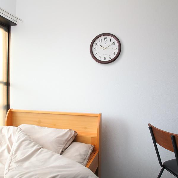 掛け時計 電波時計 シチズン CITIZEN 夜間自動点灯機能付き （ 壁掛け時計 アナログ 時計 インテリア 雑貨 ）