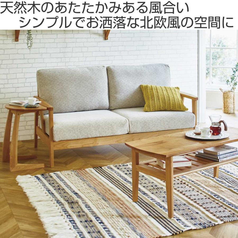 ソファ 2人掛け 2.5人掛け 幅155cm 布張り ナチュラル色フレーム ソファ 2人掛け 2.5人掛け 幅155cm 布張り ナチュラル色フレーム
