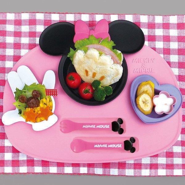 ランチプレート ベビー食器 セット ミニーマウス 食器 子供 日本製 （ 食器セット プレート スプーン フォーク 電子レンジ対応 離乳食 ディズニー ミニー ）｜livingut｜02