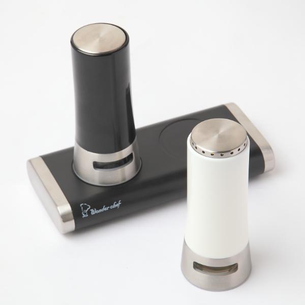 ワンダーシェフ 調味料入れ 塩 胡椒 2本セット マグネティック 塩