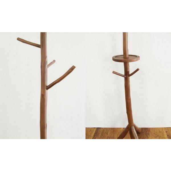 ポールハンガー アジアンテイスト 天然木 チーク材 高さ180cm