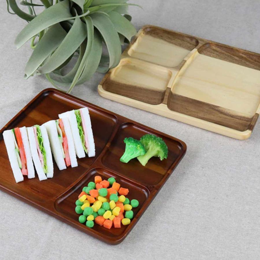 ランチプレート 25cm スクエア カフェ 皿 食器 木製食器 天然木 ランチプレート 25cm スクエア カフェ 皿 食器 木製食器 天然木