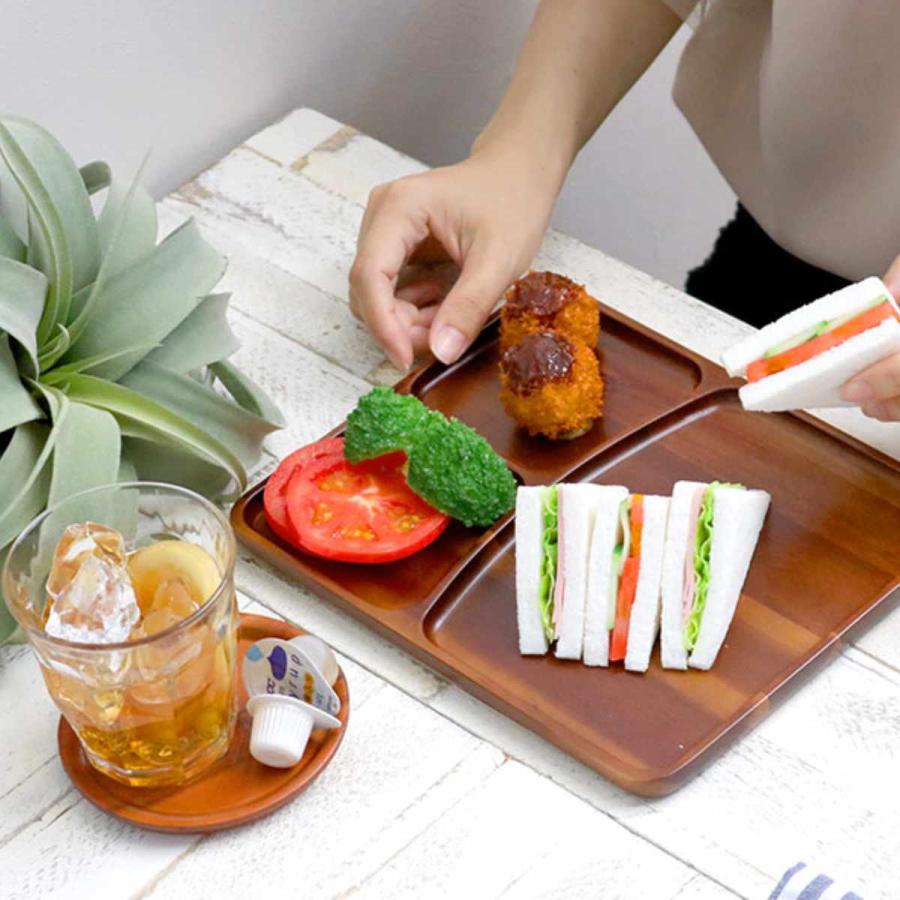 ランチプレート 25cm スクエア カフェ 皿 食器 木製食器 天然木 ランチプレート 25cm スクエア カフェ 皿 食器 木製食器 天然木