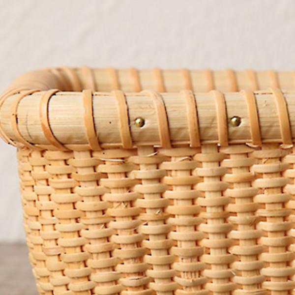 ちどり産業 ナンタケットバスケット 幅27×奥行17×高さ7cm 籐 ちどり産業 ナンタケットバスケット 幅27×奥行17×高さ7cm 籐