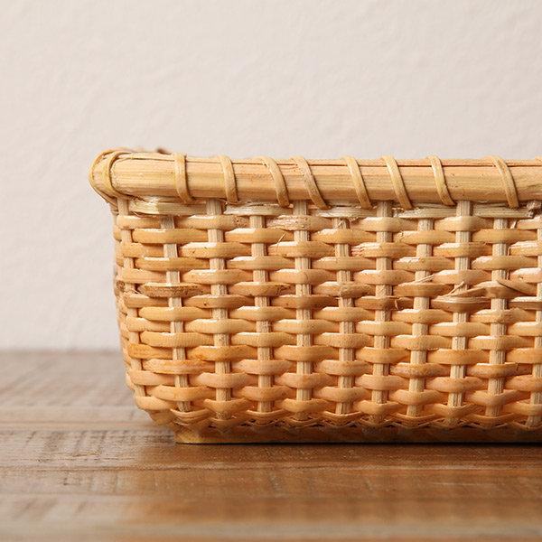 ちどり産業 バスケット 幅26×奥行17×高さ7cm 籐 ラタン ちどり産業 バスケット 幅26×奥行17×高さ7cm 籐 ラタン