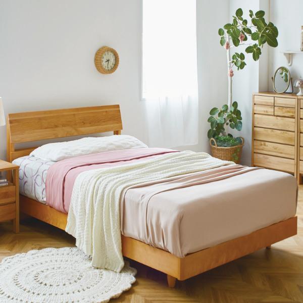 ベッド フレーム セミダブル すのこベッド 桐 すのこ ヘッドボード 高