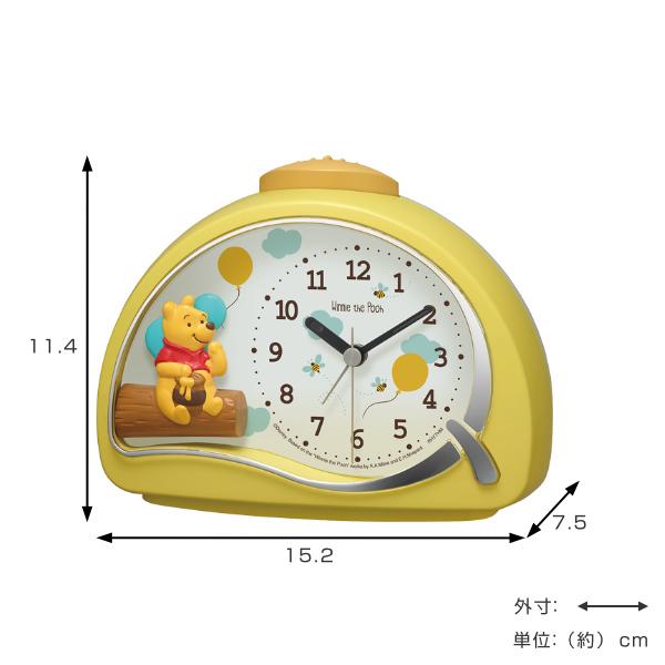 目覚まし時計 ディズニー くまのプーさんR561 4SE561MC33 目覚まし時計 ディズニー くまのプーさんR561 4SE561MC33
