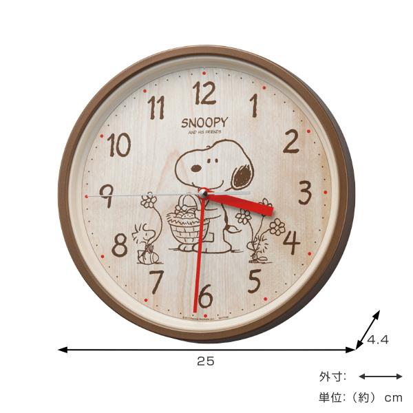 掛け時計 スヌーピー 8MGA40-M06 （ 壁掛け時計 アナログ 時計 インテリア 雑貨 ）｜livingut｜02