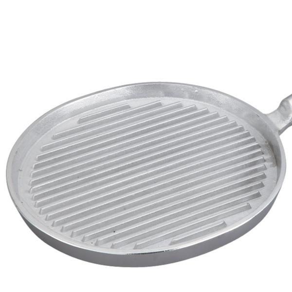 ステーキパン 小判型 アルミ製 ガス火 業務用 （ ガス火専用 直火 調理