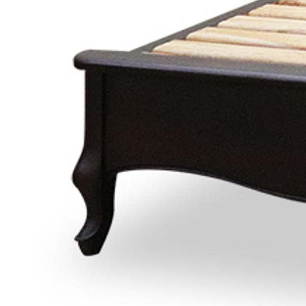 ベッド シングル クラシック調 猫脚 マホガニー フルール （ 開梱設置