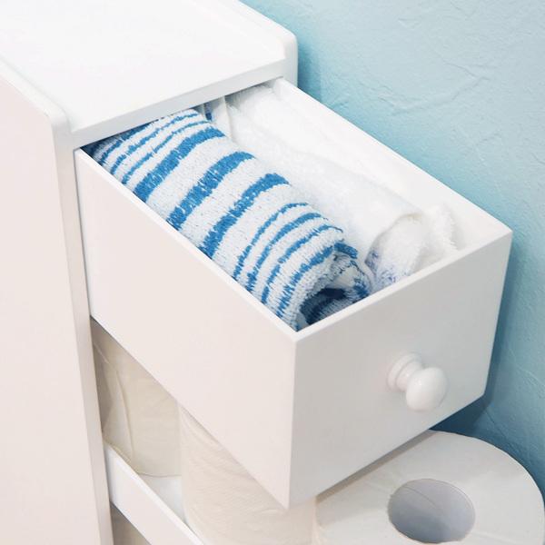 HAGiHARA トイレ収納 スライド式トイレラック スリム トイレ