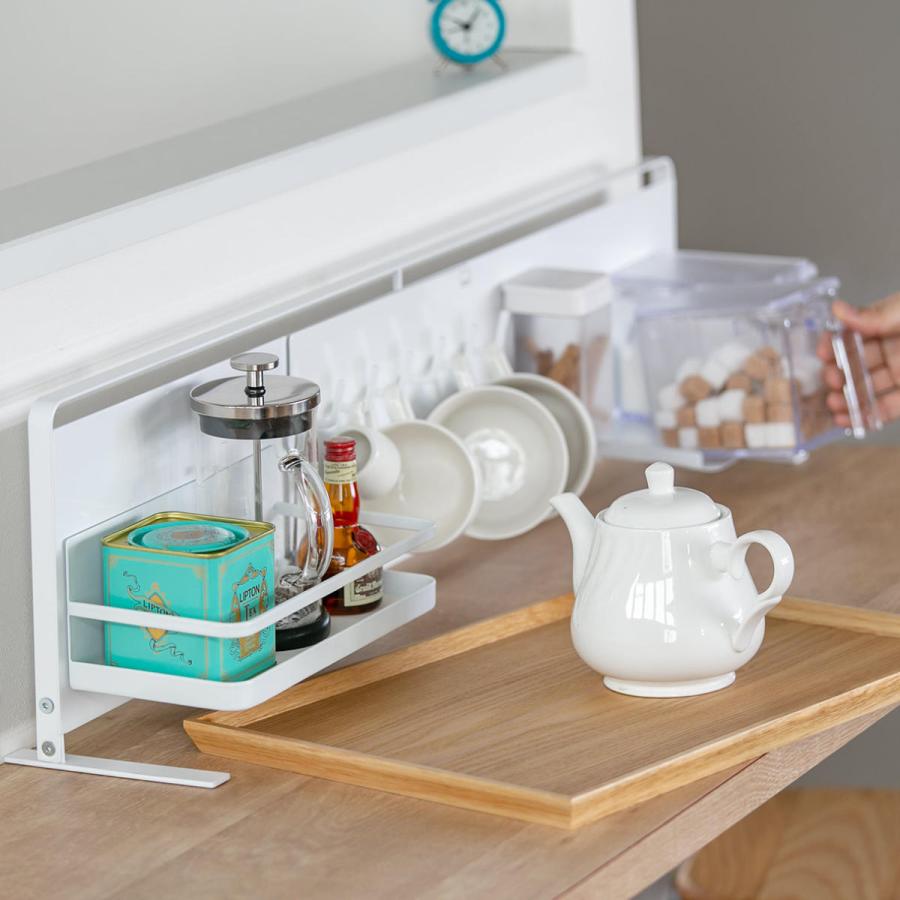 特典付き 山崎実業 tower キッチン自立式スチールパネル タワー 横型 （ 4903208051262 キッチン収納 キッチンラック コンロサイド収納 シンクサイド収納 ） | tower | 12