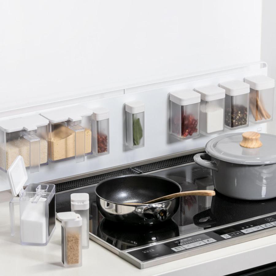 特典付き 山崎実業 tower キッチン自立式スチールパネル タワー 横型 （ 4903208051262 キッチン収納 キッチンラック コンロサイド収納 シンクサイド収納 ） | tower | 06