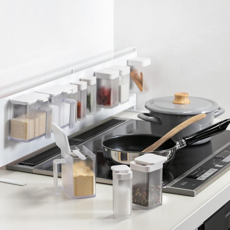 特典付き 山崎実業 tower キッチン自立式スチールパネル タワー 横型 （ 4903208051262 キッチン収納 キッチンラック コンロサイド収納 シンクサイド収納 ） | tower | 11