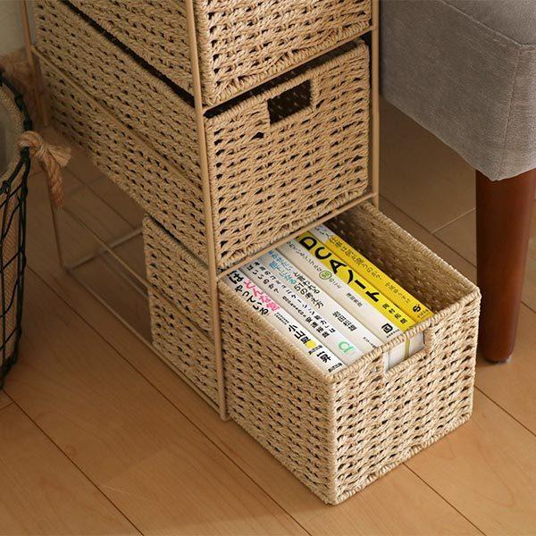 ちどり産業 収納ボックス ペーパーバスケット かご 3段 ( 収納 ちどり産業 収納ボックス ペーパーバスケット かご 3段 ( 収納