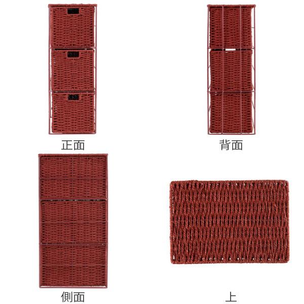 ちどり産業 収納ボックス ペーパーバスケット かご 3段 ( 収納 ちどり産業 収納ボックス ペーパーバスケット かご 3段 ( 収納