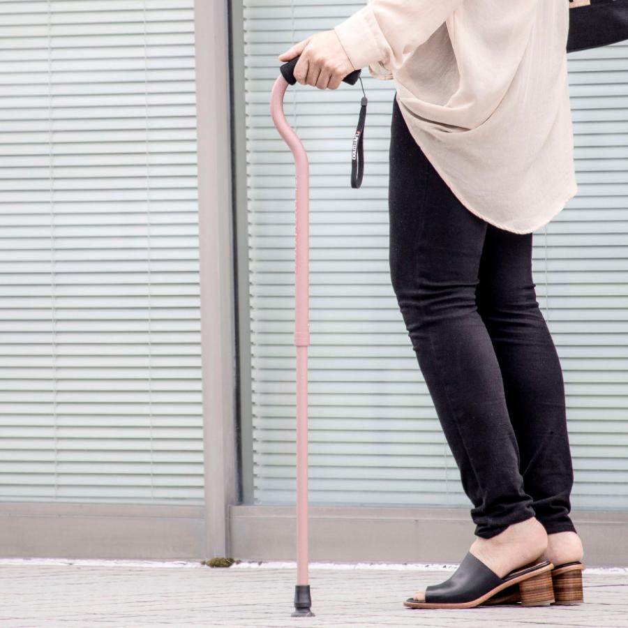 フジホーム 杖 フラミンゴN ステッキ 軽量 伸縮 女性 おしゃれ 介護