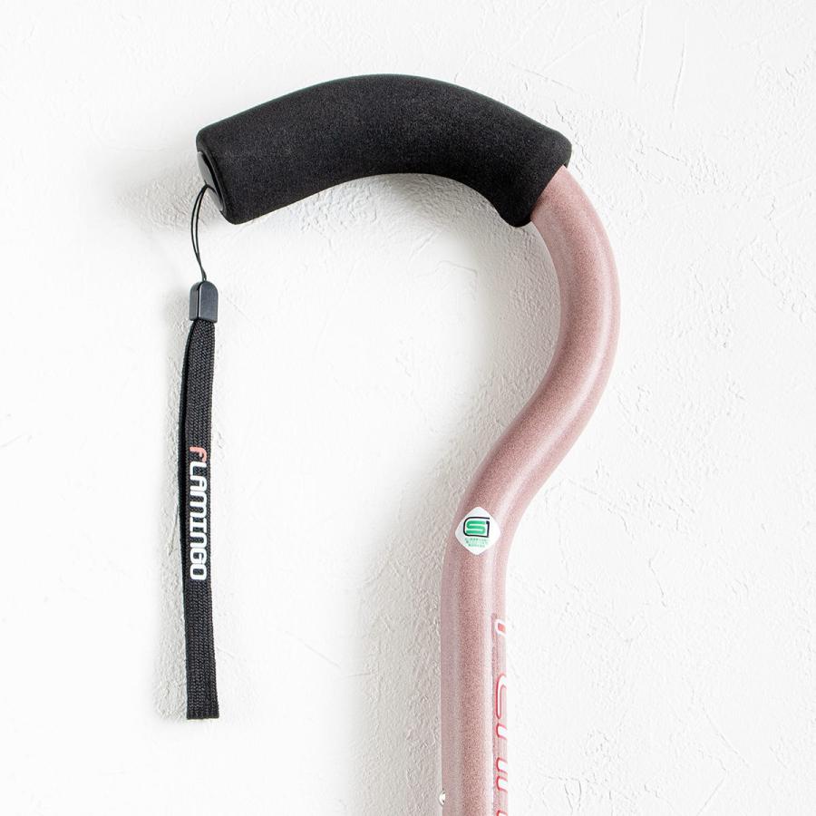 フジホーム 杖 フラミンゴN ステッキ 軽量 伸縮 女性 おしゃれ 介護