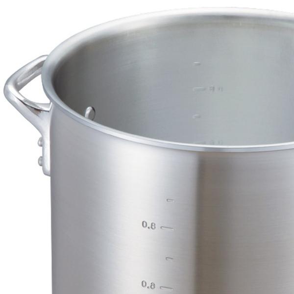 寸胴鍋 21cm 7.3L ガス火専用 キングポット 業務用 中尾アルミ 両手鍋