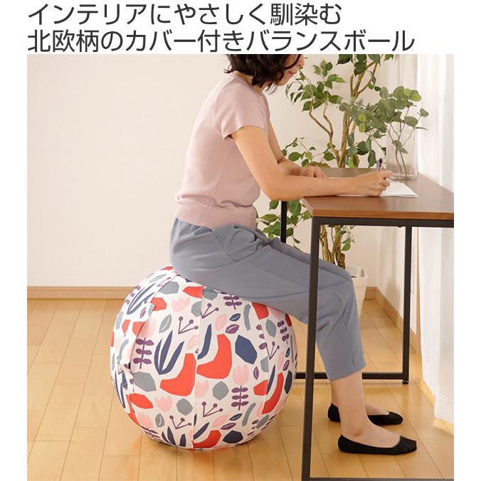 イス バランスボール 55cm カバー付 moiku （ 椅子 いす シーティング 