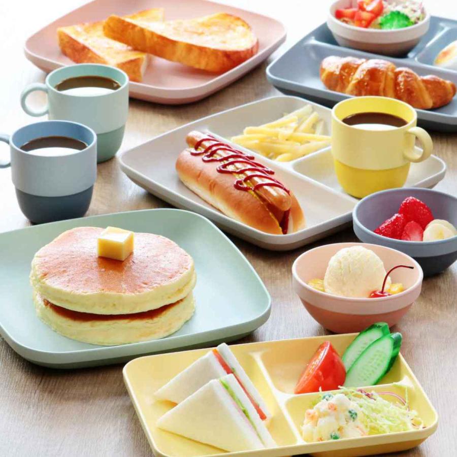 ランチプレート 21.5cm レクタングル MIN FARG プラスチック 子供用食器 スタッキング （ 食洗機対応 電子レンジ対応 仕切り皿 長角 子ども用食器 日本製 ）｜livingut｜16