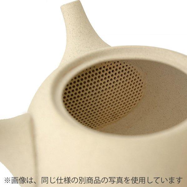 急須 530ml L 2代目玉光作 陶器 常滑焼 日本製 （ 横手型急須 片手 茶こし一体型 お茶 ポット 常滑 ）｜livingut｜03