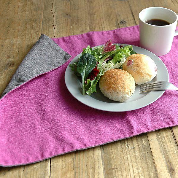 ランチョンマット 46cm リンネ Linne リバーシブル 麻 プレースマット