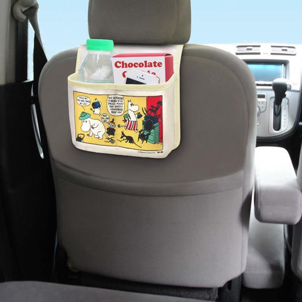 シートバックポケット ムーミン コミック 車 収納 ポケット