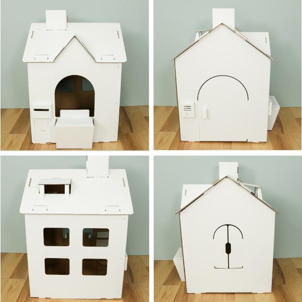 ダンボール ポイント10倍 家 ダンボールハウス ダンボールマイホーム 組立 秘密基地 段ボール 工作 こども おもちゃ プレイハウス プレイテント