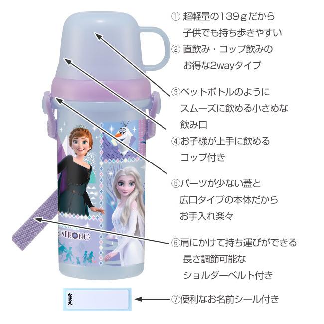 水筒 直飲み コップ 2way プラスチック アナと雪の女王 480ml キッズ アナ雪 食洗機対応 すいとう ランチグッズ リビングート Paypayモール店 通販 Paypayモール