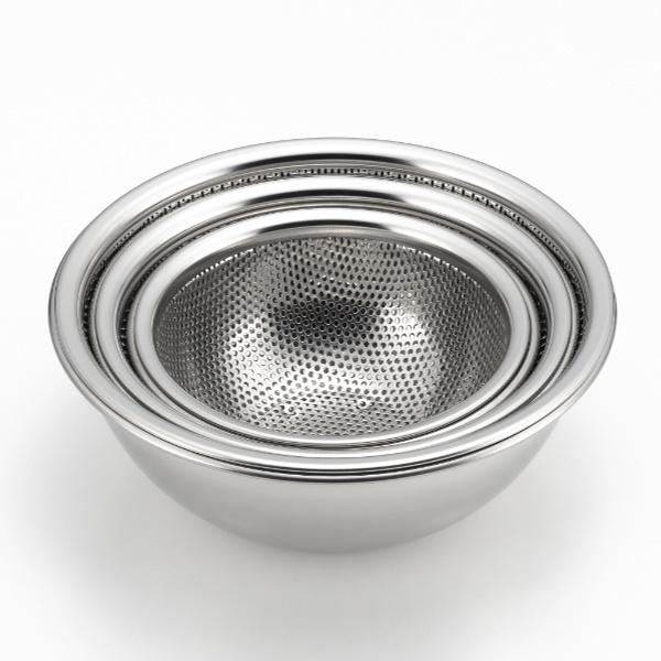 ヨシカワ 郷技 ステンレスボウル・メッシュボウルセット 6pcs ヨシカワ ボウル ザル 6点セット 15cm 18cm 21cm ステンレス 日本製 郷