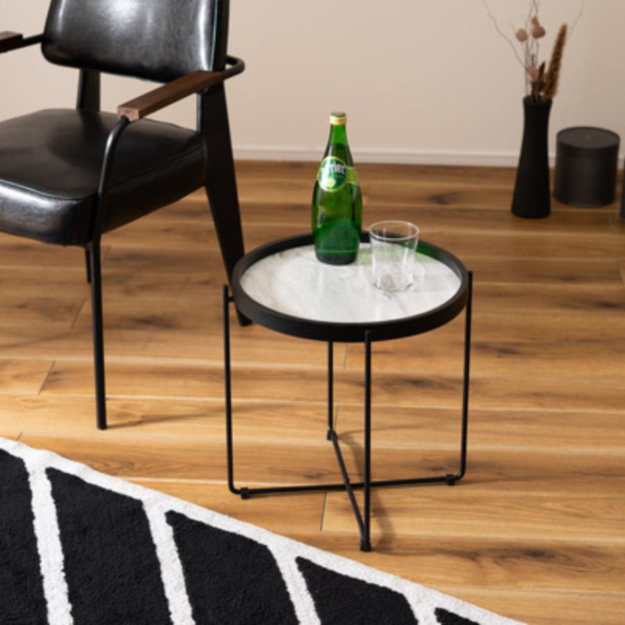 サイドテーブル　花台　折り畳み　三角　丸型 サイドテーブル 花台 折り畳み 三角 丸型